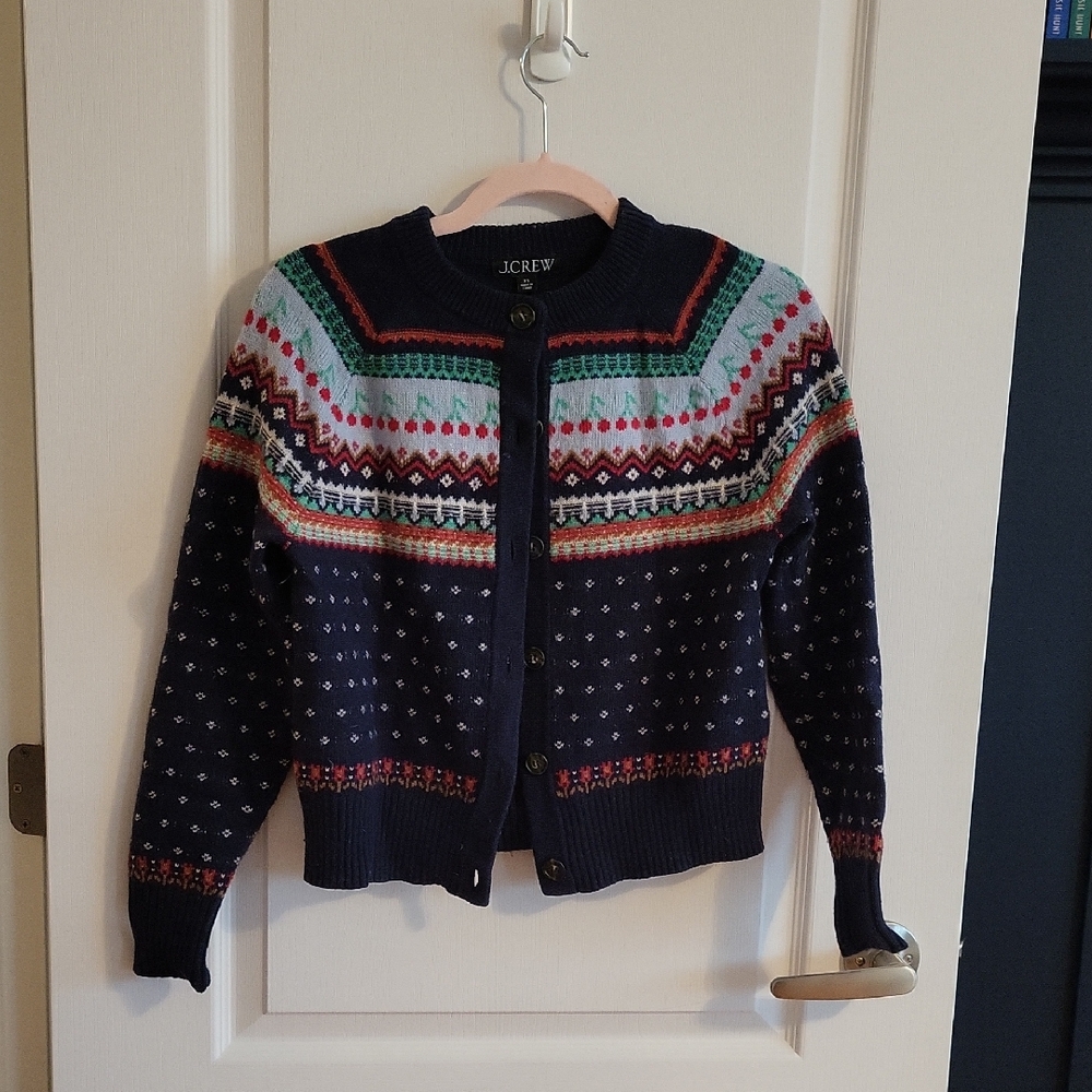 J. Crew Wool Blend Cardigan